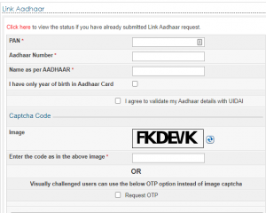 How to link Aadhar to PAN