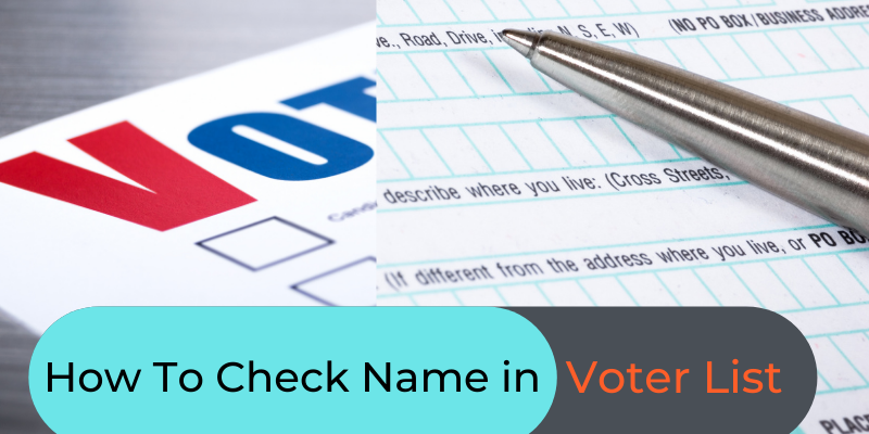 How to check name in voter list
